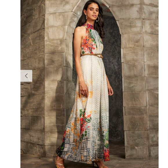 Anthropologie Bhanuni by Jyoti Marilla Maxi Dress Embroidered Sz Medium - Picture 14 of 14